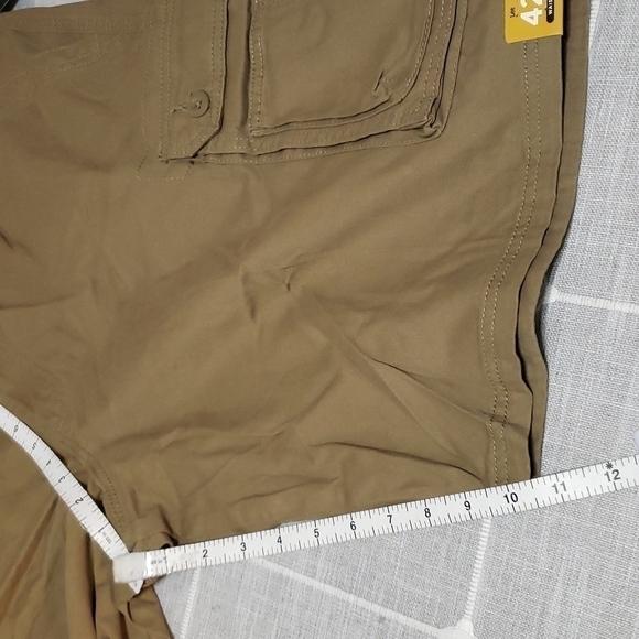 Nwt LEE Men's Dungarees Belted Wyoming Cargo Short, Color Russet Size 42. - Picture 11 of 15